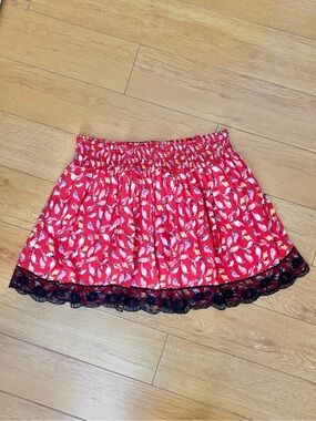 Sans Souci Y2K Lace Trim Bird Skirt